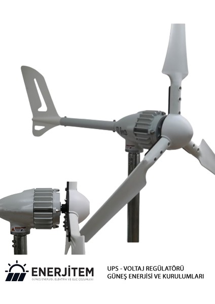 E-700 12V Rüzgar Türbini Enerjitem