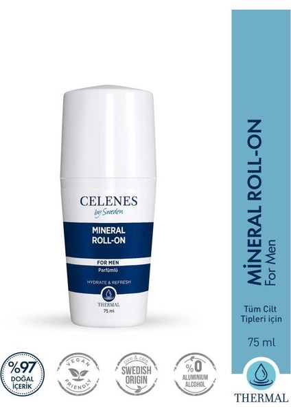 Alüminyum İçermeyen Beyazlatıcı Etkili Thermal Roll On - For Men 75 ml