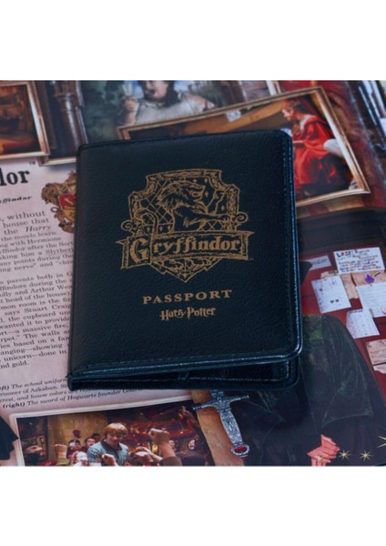 Gryffindor Pasaport Kılıfı Lisanslı Deri