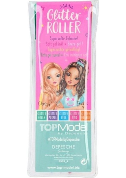 Topmodel Glitter Gelpen Set