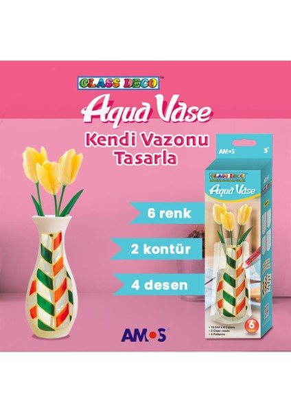 Cam Boyama Seti Aqua Vase Gd10p6av