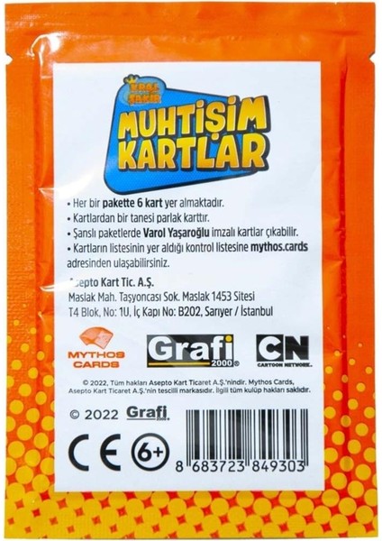 Kral Şakir Muhtişim Kartlar - Sezon 1 (6 Kartlık Paket) fiyatları