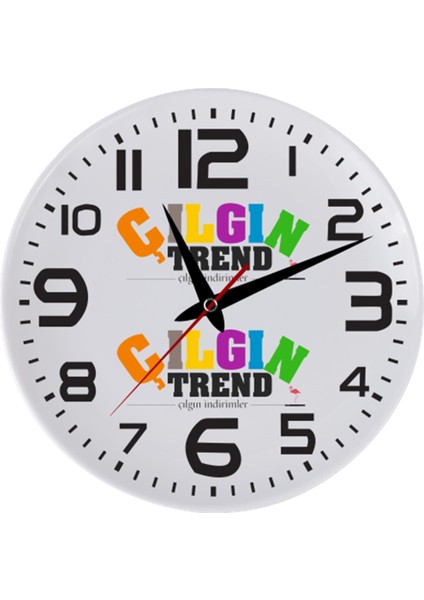 Firmaya Özel Logolu Cam Duvar Saati