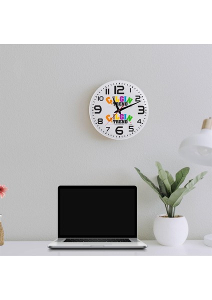 Firmaya Özel Logolu Cam Duvar Saati modelleri