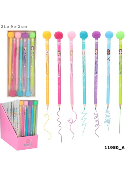 Topmodel Pompom Coloured Pencil Set