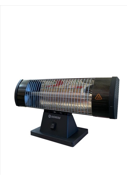 Grunberg 1500W Ates Kalın Camlı Isıtıcı