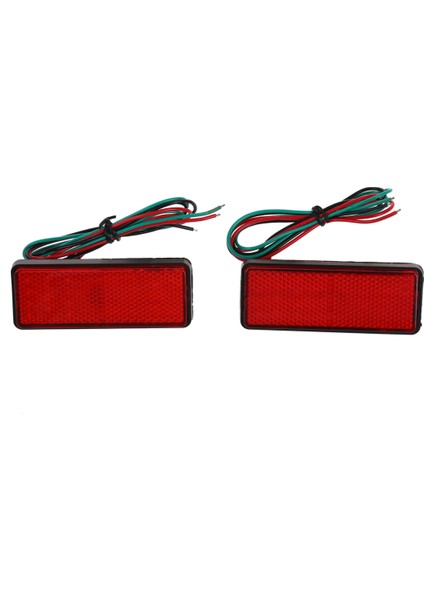 2x LED Kırmızı Reflektör Kuyruk Fren Dur Marker Hafif Kamyon Römork Atv Rv Motor Suv (Yurt Dışından)