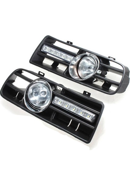 2 x LED Izgara Izgara Tampon Sis Önleyici Farlar Far 97-06 Golf 4 Mk4 Iv Siyah (Yurt Dışından)