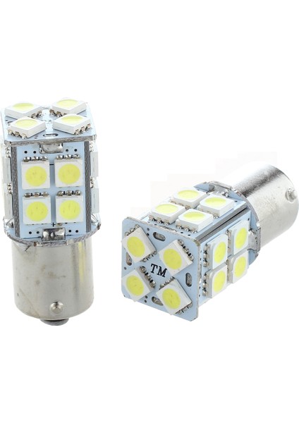 2x 1156 BA15S P21W 20 Smd LED Arka Ampul Beyaz 300LM 1.2W Araba Oto Lambası (Yurt Dışından)
