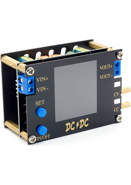 Otomatik Dc Boost/aşağı Dönüştürücü Güç Kaynağı Modülü cc Cv 0.5-30V 3A 35W Ayarlanabilir Güç Kaynağı Voltmetre Fansız (Yurt Dışından)