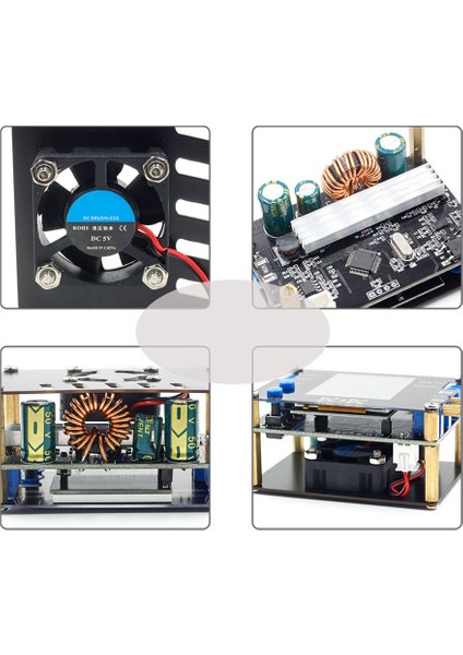 Otomatik Dc Boost/aşağı Dönüştürücü Güç Kaynağı Modülü cc Cv 0.5-30V 3A 35W Ayarlanabilir Güç Kaynağı Voltmetre Fansız (Yurt Dışından)