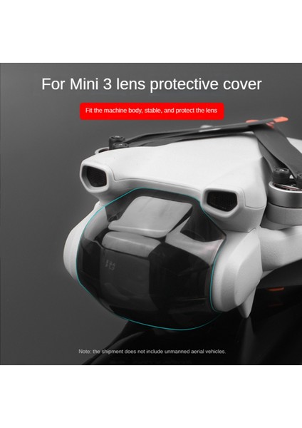 Mini 3 Pro Lens Kapağı Gimbal Koruma Kapağı Görüş Sensörü Mini 3 Lens Hood Için Hepsi Bir Arada Kapak (Yurt Dışından)