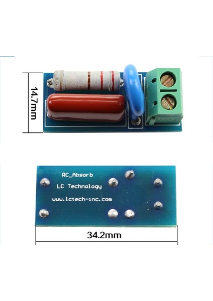 Rc Emilim/söndürücü Devre Modülü Röle Kontak Koruma Direnci Dalgalanma (Yurt Dışından)