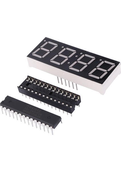 Dıy Dönen Elektronik Saat Kiti Elektronik Devre Temel Deney Kiti LED Ekran Çalar Saat Dıy Parçaları (Yurt Dışından)