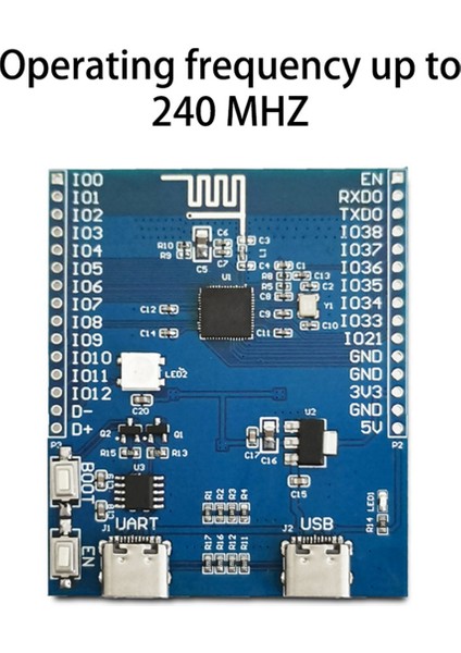 ESP32S2 2.4 Inç 240X320 Ekran Geliştirme Kartı Kablosuz Wifi Geliştirme Kartı USB Bilgisayar Alt Ekran Modülü (Yurt Dışından)