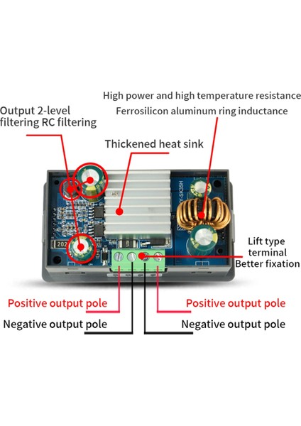 SK35H Dc Dc Boost Dönüştürücü cc Cv 0.6-30V 4A 5V 6V12V 24V Güç Modülü Ayarlanabilir Düzenlenmiş Laboratuvar Güç Kaynağı (Yurt Dışından)
