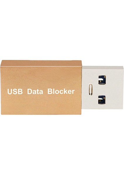 5pcs USB Veri Engelleyici Yalnızca Şarj Edilebilir USB Engelleyici Adaptör Veri Senkronizasyonunu Engellemek Için Meyve Suyu Jacking'e Karşı Koruyun Altın (Yurt Dışından)