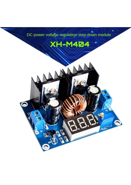LED Voltmetre Pwm Ayarlanabilir 4-38V Ila 1.25-36V Adım Aşağı Devre Kartı Modülü XL4016 8A 250W Dc-Dc Güç Düşüşü Modülü (Yurt Dışından)