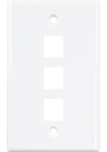 Paket 3 Bağlantı Noktalı Ethernet Duvar Plakası, RJ45 Sıralı Bağlayıcı Eklemeli RJ45 Duvar Plakası, Cat6 Plaka (Yurt Dışından) fiyatları