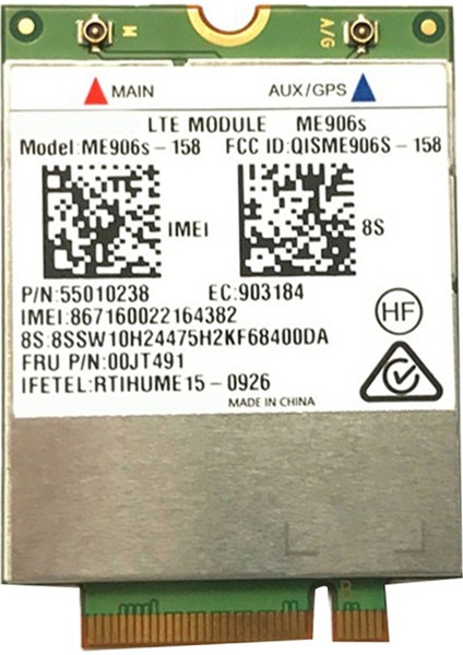 ME906S Wifi Kartı ME906S-158 00JT491 Lte 4g Kartı L460 T460P T560 X260 P50S L560 X1 Yoga X1 Karbon (Yurt Dışından)