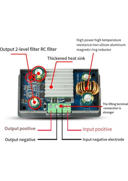 35W Dc Cnc Antihipertansif Boost Dönüştürücü 5-30V Ayarlanabilir Güç Kaynağı Girişi Sabit Voltaj Solar Şarj Modülü (Yurt Dışından)