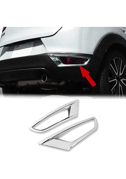Mazda Için Cx3 Cx-3 2016 2017 2018 Abs Krom Arka Sis Lambası Lamba Kapağı Trim Sis Lambası Çerçeve Dekorasyon Çerçeve (Yurt Dışından) fırsatları