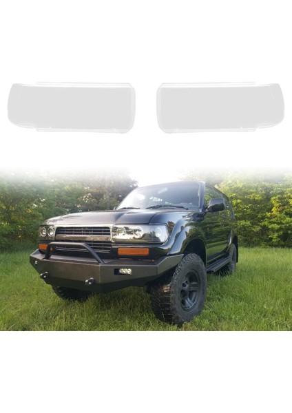 Araba Sağ Far Kabuk Lamba Gölge Şeffaf Lens Kapağı Far Kapağı Toyota Land Cruiser 4500 Için LC80 FJ80 (Yurt Dışından) fiyatları
