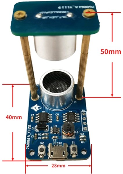 Ultrasonik Kaldırma Modülü Mini Akustik Levitator Kurulu Ayakta Dalga Kaldırma Dıy Öğrenme Kiti Modülü (Yurt Dışından)