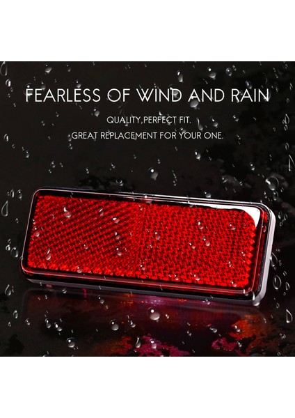 Kırmızı Işık Arka Motosiklet Quad Scooter Bisiklet Reflektör Plaka Dikdörtgen Reflektör Kawasaki Yamaha Için (Yurt Dışından) indirimleri