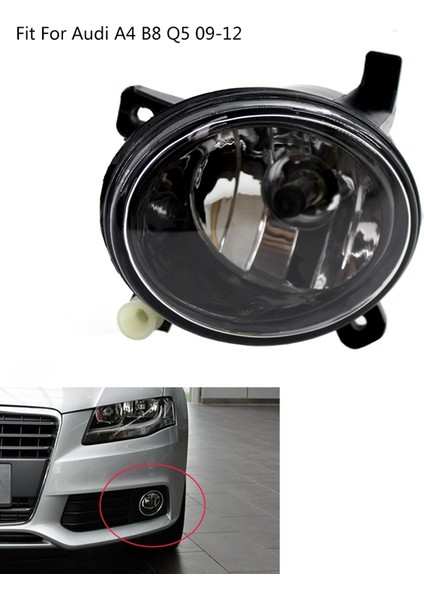 Ön Sol Sis Far Lambası Audi A4 B8 Q5 09-12 8T0941699B Için Fit (Yurt Dışından) fiyatları