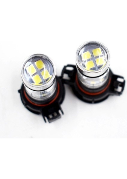 2x 5202 H16 PS24W Yüksek Güç 100W 6000K Süper Beyaz LED Sis Drl Lambaları Ampul (Yurt Dışından) modelleri