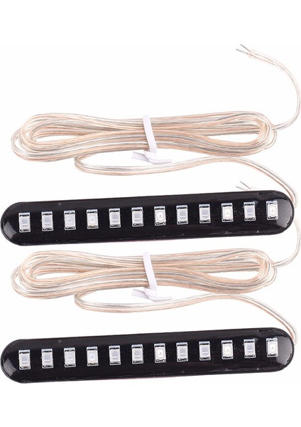 Adet Araba Motosiklet Akan Su Kuyruk Fren Lambaları 12 LED Dönüş Sinyalleri Şerit 3528SMD Plaka Işığı Flaşör Dur Titreşimsiz (Yurt Dışından) modelleri