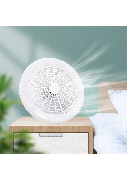 LED Akıllı Fan Işık Tavan Vantilatörü 30W Uzaktan Kumanda Kapalı LED Işık Sessiz Yatak Odası Mutfak Dekor Lamba Fanlar-Turuncu (Yurt Dışından)