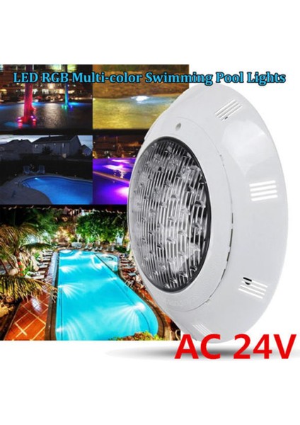 Renk 24V 18W LED Rgb Sualtı Yüzme Havuzu Parlak Işık/uzaktan Kumanda (Yurt Dışından)
