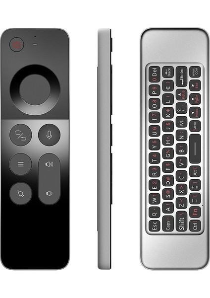 W3 2.4g Kablosuz Ses Hava Fare Uzaktan Kumanda Mini Klavye Android Tv Kutusu Için/windows/jiroskop Uzaktan (Yurt Dışından)