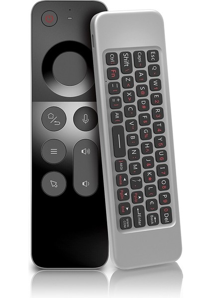 W3 2.4g Kablosuz Ses Hava Fare Uzaktan Kumanda Mini Klavye Android Tv Kutusu Için/windows/jiroskop Uzaktan (Yurt Dışından)