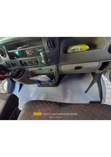 Tercih Kauçuk Renault Master 2 Kasa 2004-2010 Model Panelvan Minibüs Çekici Karavan Gri  Ön Paspası