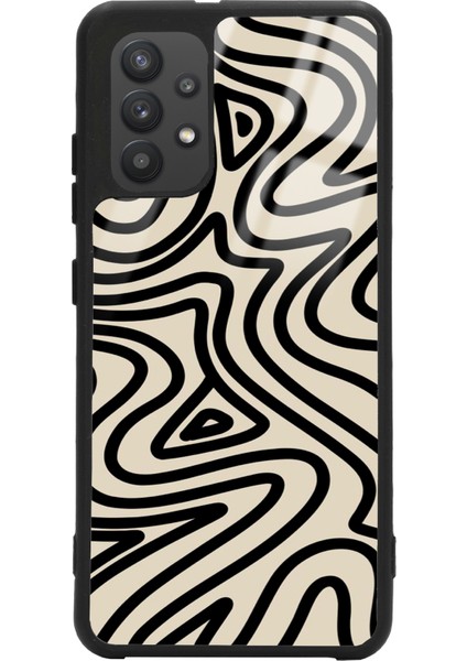 Xiaomi Redmi Note 7 Bej Geometrik Tasarımlı Glossy Telefon Kılıfı