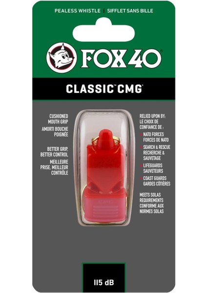 Fox 40 Classic Cmg Safety Düdük Kirmizi 9602-0100 fiyatları