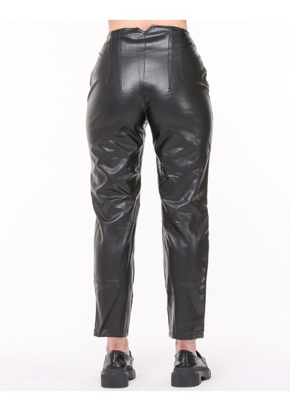 Kadın Deri Pantolon Siyah Renk fırsatları