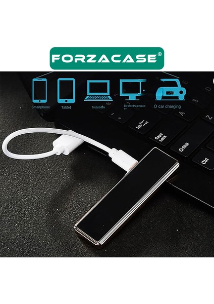 Metal Çerçeveli USB Şarjlı Alevsiz Elektronik Tesla Çakmak Hediye Çakmak - FC180