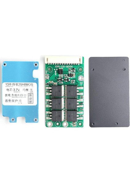 Bms 13S 48V Li-Ion Lityum 18650 Paket Dengeleyici Şarj Kartı Escooter Için Ortak/ayrı Bağlantı Noktası (20A) (Yurt Dışından)