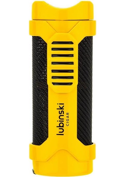 Tek Torch Pürmüz Metal Puro Sehpalı Çakmak Delicili Sarı