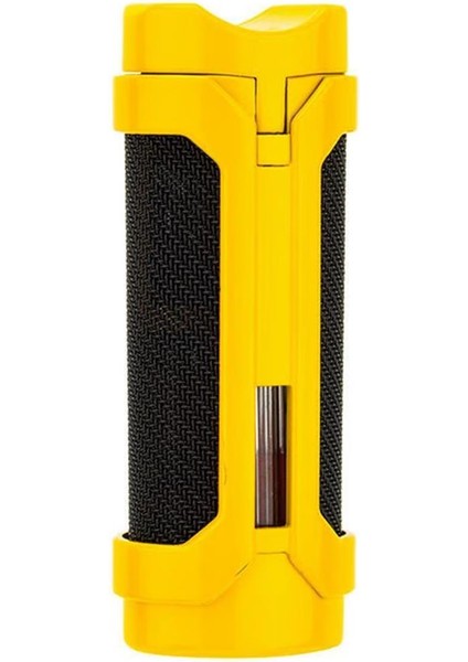 Tek Torch Pürmüz Metal Puro Sehpalı Çakmak Delicili Sarı