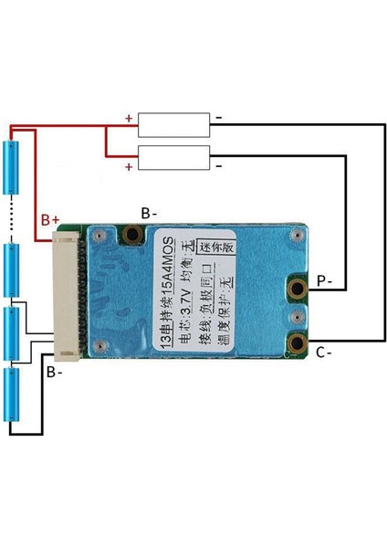 Bms 13S 48V Li-Ion Lityum 18650 Paket Dengeleyici Şarj Kartı Escooter Için Ortak/ayrı Bağlantı Noktası (20A) (Yurt Dışından) fırsatları