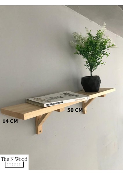 Ahşap Kitaplık Duvar Rafı