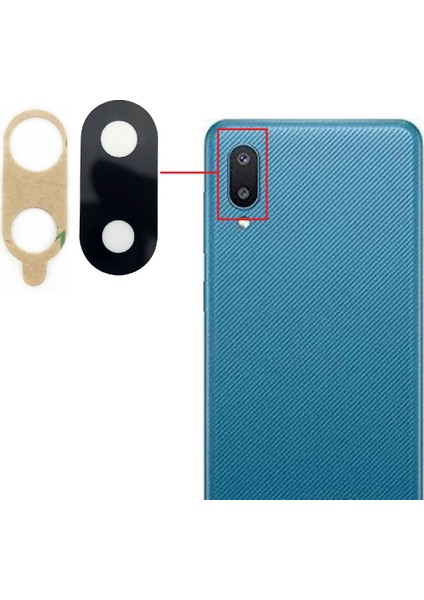 Samsung Galaxy A02 Uyumlu Kamera Lensi Cam SM-A022F