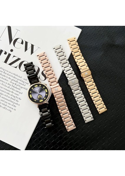 Huawei Watch Gt4 41 mm Modeline Uyumlu Klasik Paslanmaz Çelik Kordon 18MM modelleri