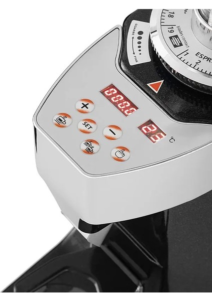 Vosco KD-25S Dozaj Ayarlı Tam Otomatik Kahve Değirmeni Siyah