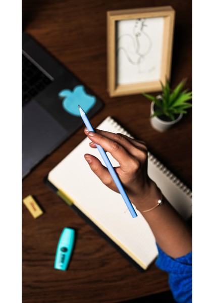 Pen 3'lü Kurşun Kalem Set | Mavi